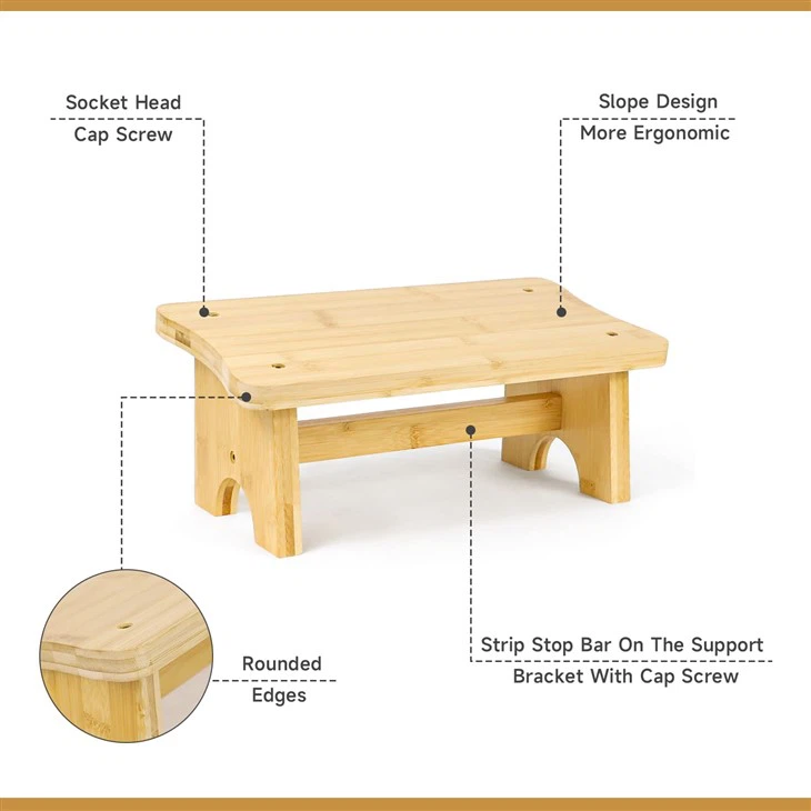 Bamboo Foot Rest Stool For Home And Office price